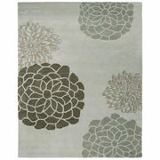 Camille Green Hand Tufted Floral Area Rug for Living Room & Bedroom