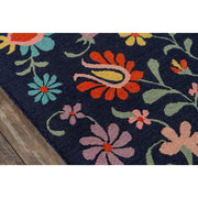 Loloi Blue Hand Tufted Floral Area Rug for Living Room & Bedroom