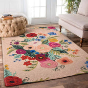 Pink Floral Rug