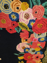 Emmeline Pink Red Hand Tufted Floral Rug for Living Room & Bedroom