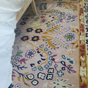 Anthro Averi Pink Hand Tufted Floral Area Rug for Living & Bedroom