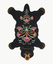 Aztec Bear Shape Area Rug for Kids Room