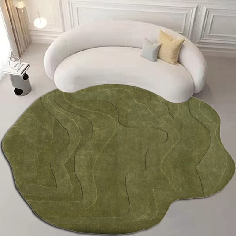 Modern Unique Non-Slip Area Rug Irregular Indoor Shaggy Rugs Chic Special-Shaped Plush Rugs Bedroom Rug for Living Room Bedroom Modern Unique Non-Slip Area Rug Irregular Indoor Shaggy Rugs Chic Special-Shaped Plush Rugs Bedroom Rug for Living Room Bedroom