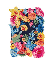 Multicolor Butterfly Hand Tufted Floral Area Rug for Living Room and Bedroom