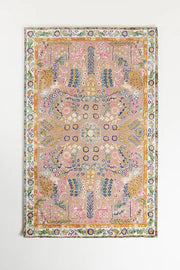 Anthro Averi Pink Hand Tufted Floral Area Rug for Living & Bedroom