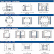 Hand Tufted Scallop Modern Area Rug, New Zealand Woolen Carpet for Living Room, Bedroom, Dining Room and Hall (Orange)