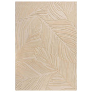 Beige Hand Tufted Floral Area Rug for Bedroom & Living Room