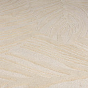 Beige Hand Tufted Floral Area Rug for Bedroom & Living Room