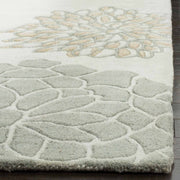 Camille Green Hand Tufted Floral Area Rug for Living Room & Bedroom