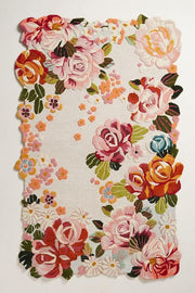 Aracelli Pink Floral Area Rug for Living Room and Bedroom