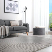 Grey Modern Hand Tufted Area Rug for Living Room & Bedroom