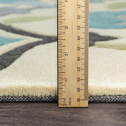 Camille Beige Hand Tufted Floral Area Rug for Living Room & Bedroom