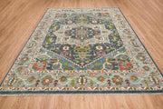 Grey Turkish Oushak Hand Knotted Rug for Bedroom & Living Room