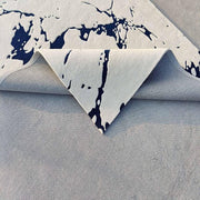 White Blue Modern Hand Tufted Area Rug for Living Room & Bedroom