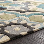 Camille Beige Hand Tufted Floral Area Rug for Living Room & Bedroom