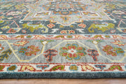 Grey Turkish Oushak Hand Knotted Rug for Bedroom & Living Room