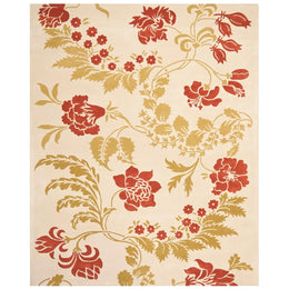 Camille Pink Floral Area Rug for Bedroom and Living Room