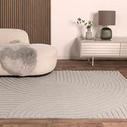 Grey Modern Hand Tufted Area Rug for Living Room & Bedroom