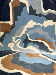 Multicolor Modern Hand Tufted Area Rug for Living Room & Bedroom