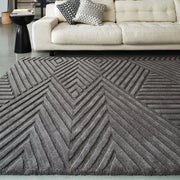 Grey Modern Hand Tufted Area Rug for Living Room & Bedroom