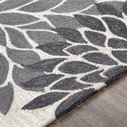 Camille Grey Hand Tufted Floral Area Rug for Bedroom & Living Room