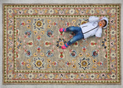 Multicolor Premium Hand Knotted Area Rug for Living Room & Bedroom