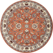 Persian Design Round Table Rug - Peach