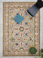 Multicolor Premium Hand Knotted Area Rug for Living Room & Bedroom