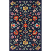 Loloi Blue Hand Tufted Floral Area Rug for Living Room & Bedroom
