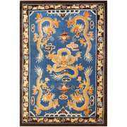Ancient Chinese Dragon Hand Tufted Area Rug for Living Room & Bedroom