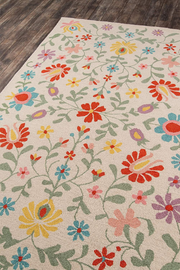 Loloi Hand Tufted Floral Area Rug for Bedroom & Living Room
