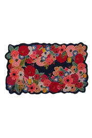 Emmeline Pink Red Hand Tufted Floral Rug for Living Room & Bedroom