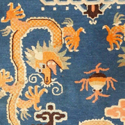 Ancient Chinese Dragon Hand Tufted Area Rug for Living Room & Bedroom