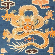 Ancient Chinese Dragon Hand Tufted Area Rug for Living Room & Bedroom