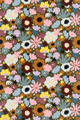 Cassia Multicolor Floral Area Rug for Bedroom and Living Room