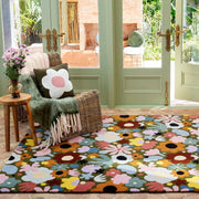 Cassia Multicolor Floral Area Rug for Bedroom and Living Room