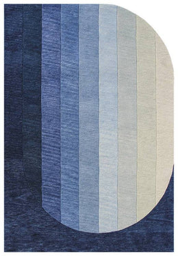 Maximus Modern Rug - Ocean Blue
