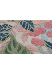 Cassia Pink Floral Area Rug for Bedroom and Living Room