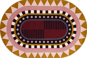 Oval Shape Modern Rug