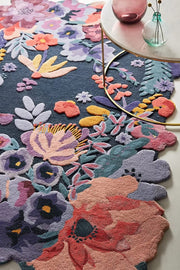 Aracelli Multicolor Floral Area Rug for Bedroom and Living Room