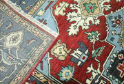 Red Modern Oushak Hand Knotted Rug