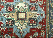 Red Modern Oushak Hand Knotted Rug