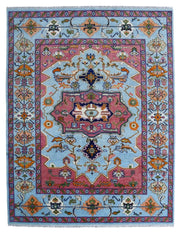 Turkish Inspired Modern Oushak Hand Knotted Rug