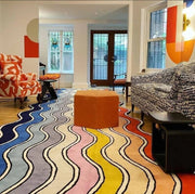 Zig Zag Rainbow Modern Rug