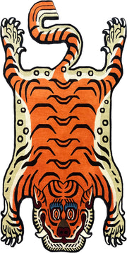 Himalayan Tiger Shape Rug