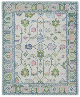 Vivian Hand Knotted Oushak Rug