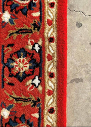 Red Hand Tufted Melting Persian Design Area Rug for Living Room & Bedroom