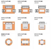 Navy Blue Hand knotted Rug, Modern Turkish Oushak Rug, Area Rug for Living Room