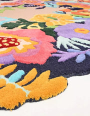 Multicolor Floral Area Rug