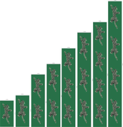 Green Climbing Leopard Hand Tufted Runner Rug for Hallway and Stair